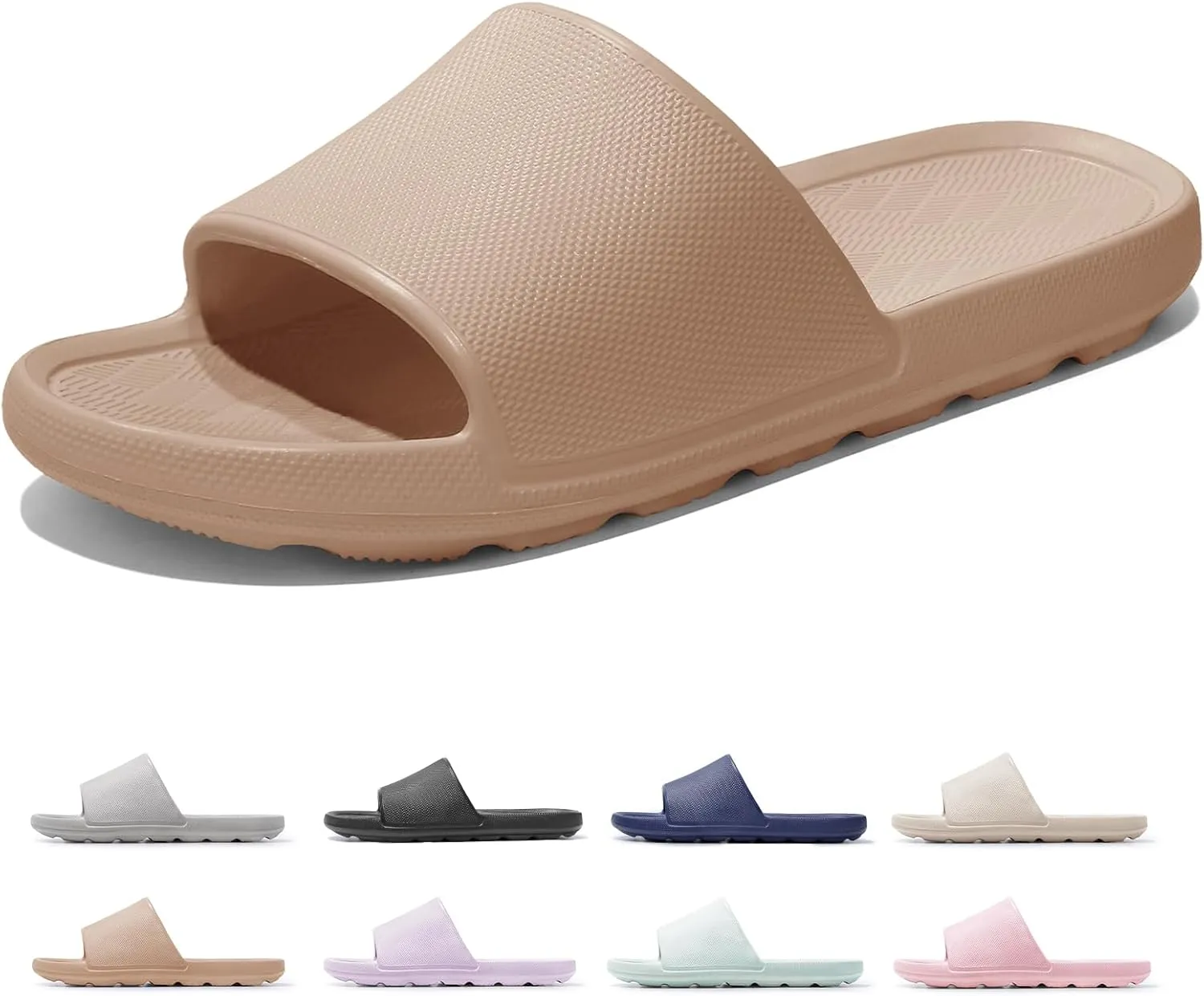 Non Slip Shower Shoes Bathroom Slippers for Pool Camping Open-toe