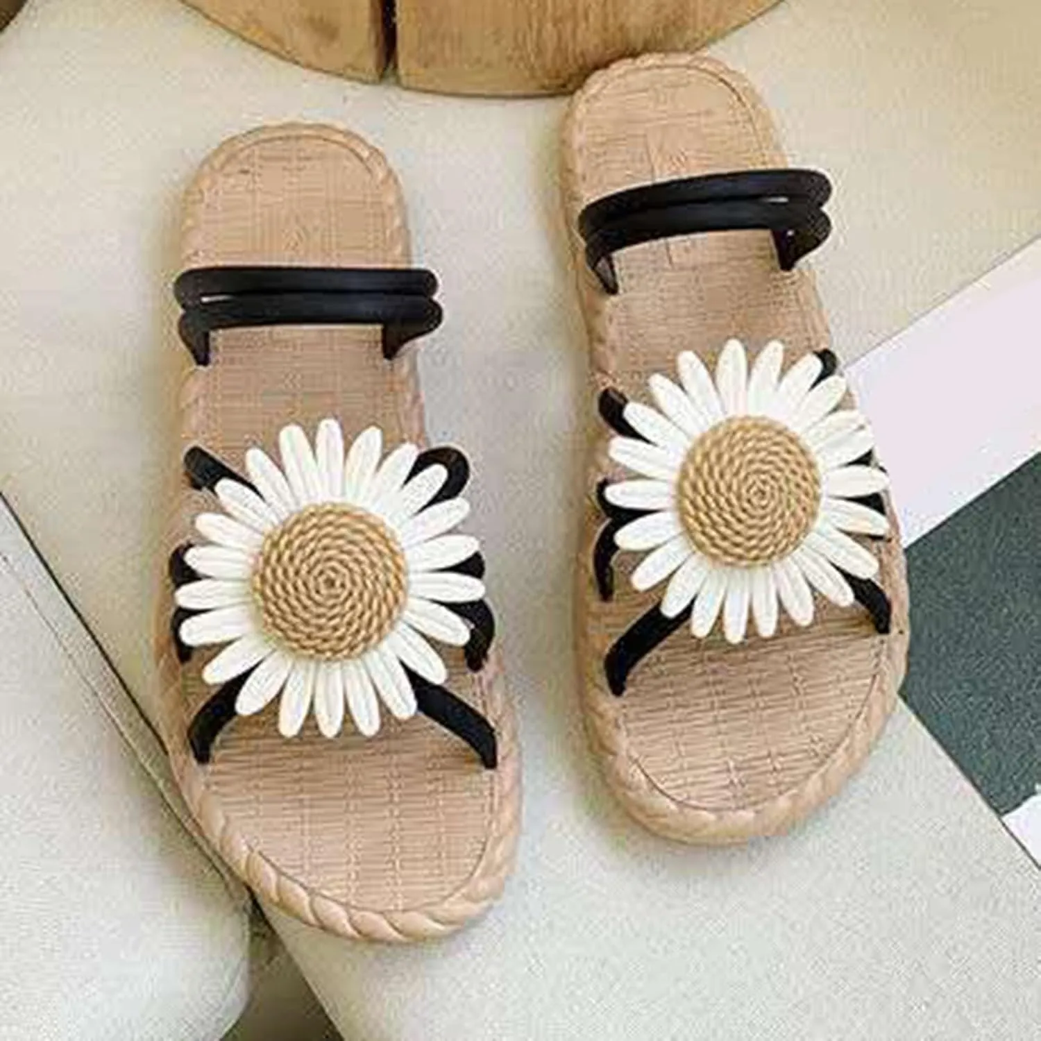 Orthopedic Sandals for Women Wide Width Comfortable Recovery Footwear Orthotic Arch Support Thick Cushion Platform Non Slip Sole Beach Fashion