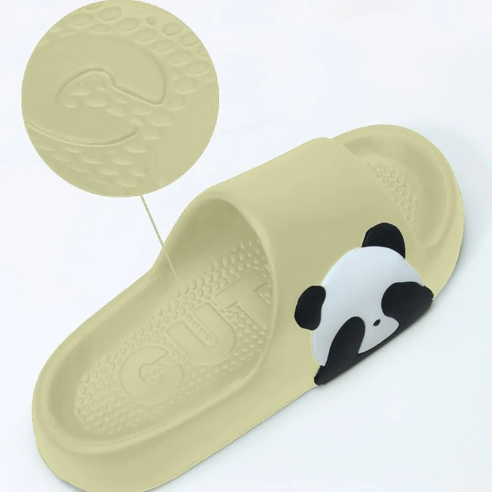 Panda Slippers - Cute Cartoon Indoor Outdoor Wear for Couples - EVA Bathroom Slippers