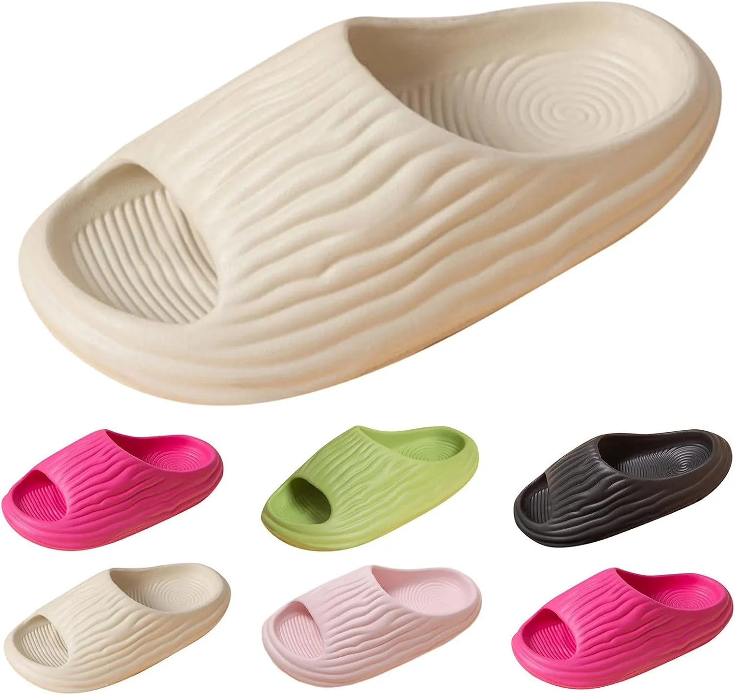 Pillow Slippers Mens Shower Shoes Womens Bathroom Slipper Bath Slippers Room Spa Living Non Slip Comfortable