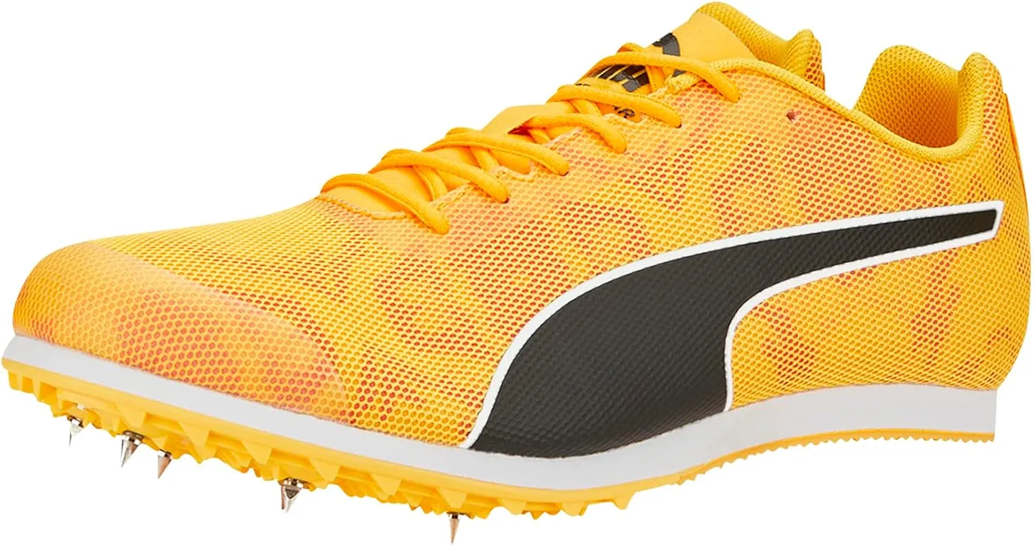 PUMA Men's EVOSPEED STAR 8 Track and Field Shoe, Sun Stream-Sunset Glow-Puma Black, 14
