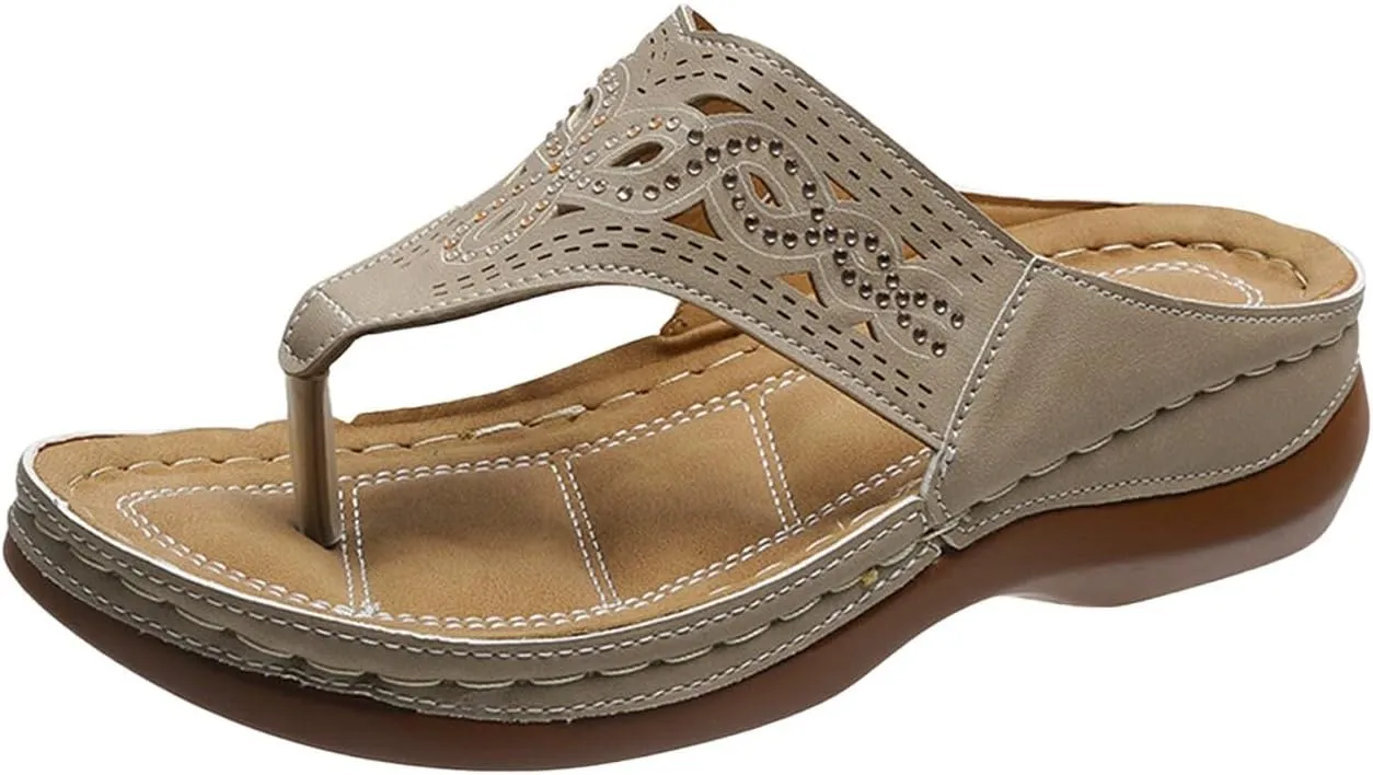 Recovery Sandals Women Comfortable Orthopedic Arch Support Summer Walking Beach Casual Adjustable Slide Outdoor Platform Lightweight Sandals