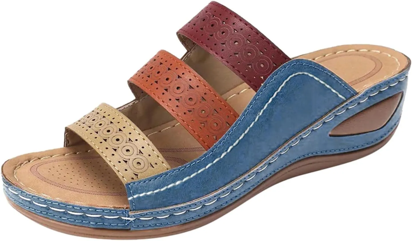 Recovery Slides for Women Orthopedic Sandals Arch Support Thick Cushion Plantar Fasciitis Slippers Lightweight NonSlip Workout Comfort