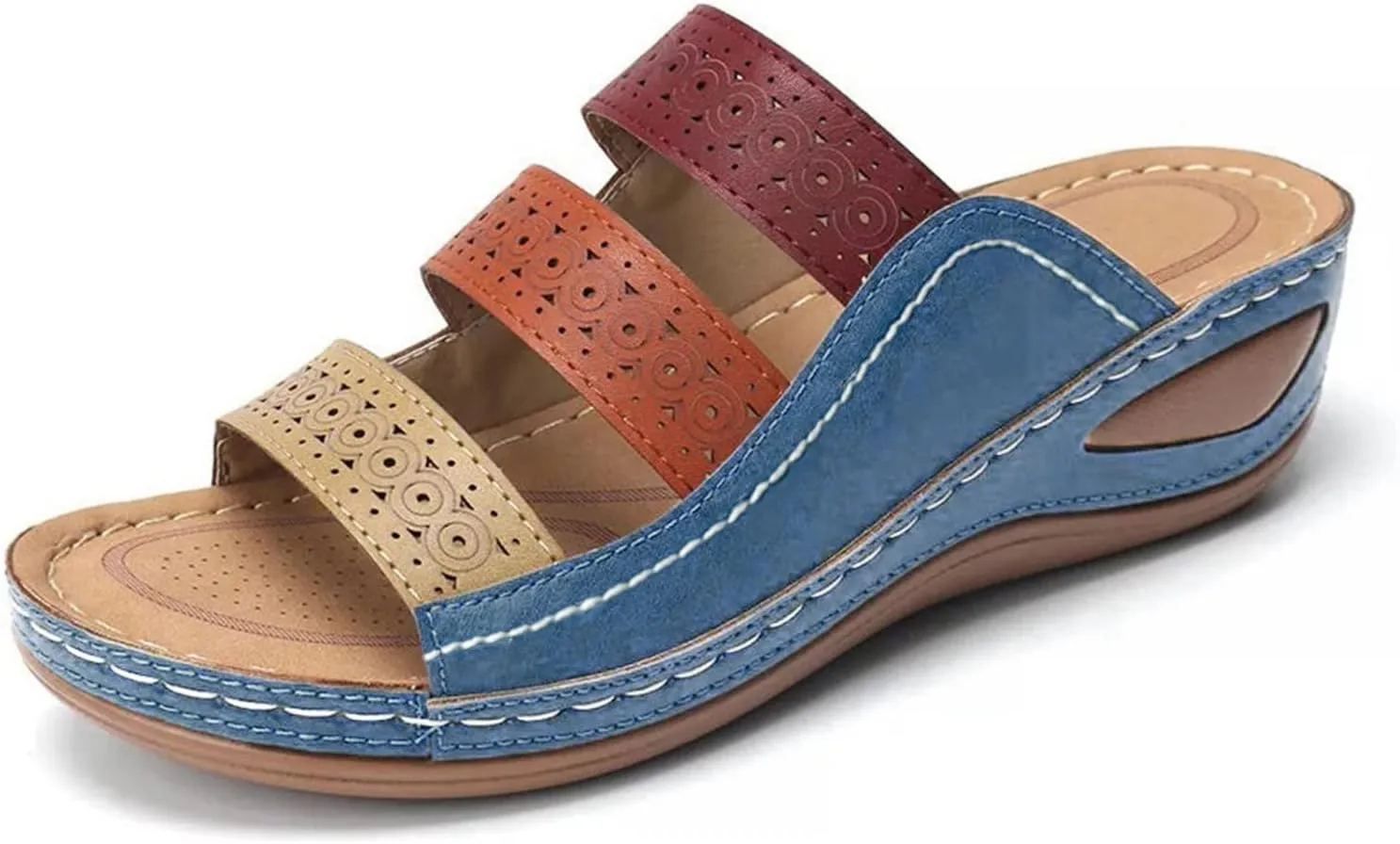 Recovery Slides for Women Orthopedic Sandals Arch Support Thick Cushion Plantar Fasciitis Slippers Lightweight NonSlip Workout Comfort