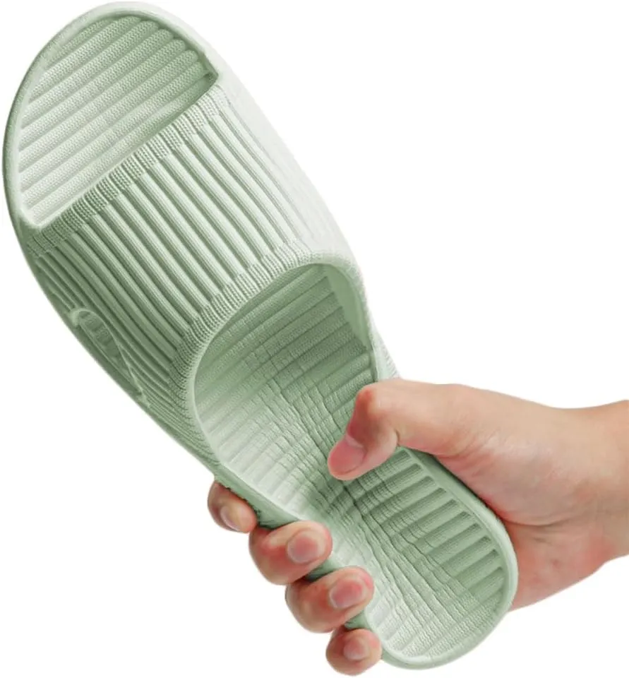 Rojeam Bathroom Slippers Men Women House Shoes Indoor Outdoor Shower Slides