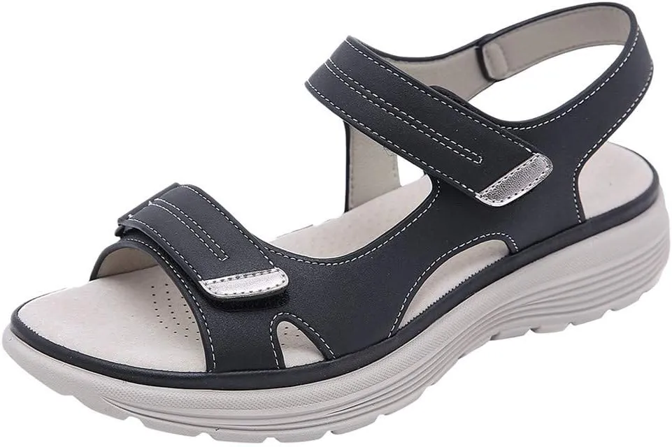 Sandals for Women 2025 Dressy Summer Wedges Sandals Breathable Sport Walking Shoes Women Open Toe Beach Women's sandals