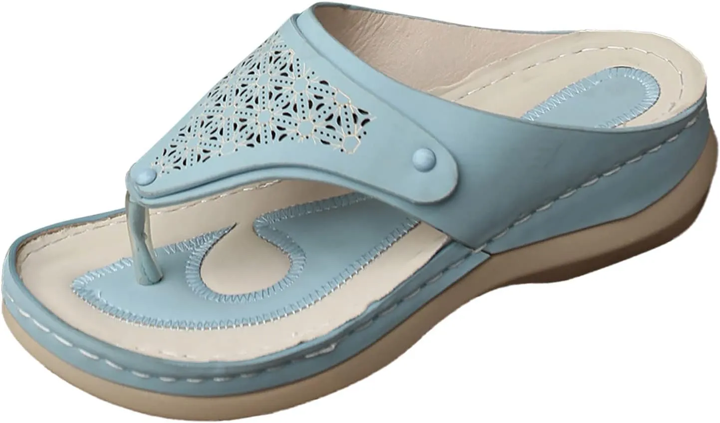 SBGMoSJ Orthopedic Dress Sandals for Women Casual Sandals for Women Comfort Wide Sandals for Women Dressy Women's Comfortable Wedge Sandals Orthopedic Diabetic Walking Shoes Womens Short Heels