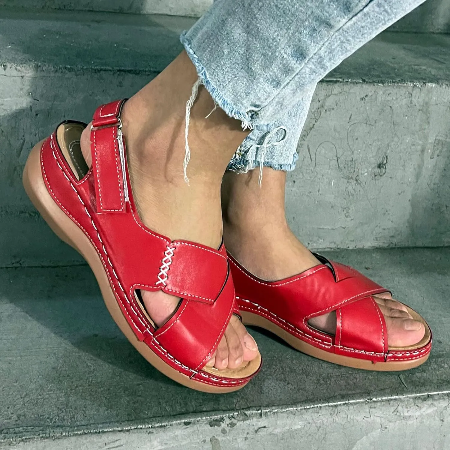 SBGMoSJ Orthopedic Flats for Women Dressy Sandalias De Mujer OrtopDicas Women Summer Shoes 10 Black Sandals Women Flat Walking Glitter Sandals for Women Diamond Sandals for Women
