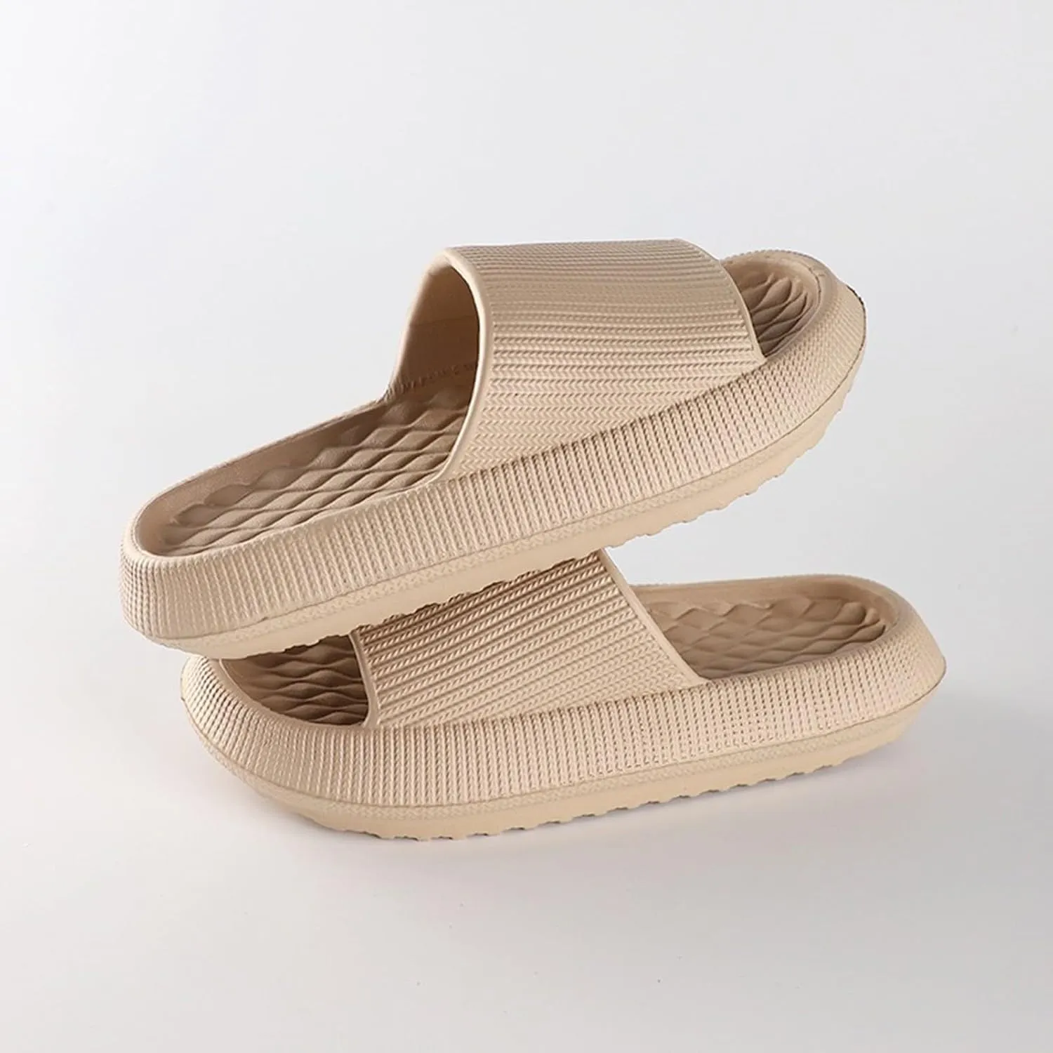 Slipper for Men and Women Indoor Plus Size Slides Bathroom Sandals Womens Slippers with Backs and Rubber Soles