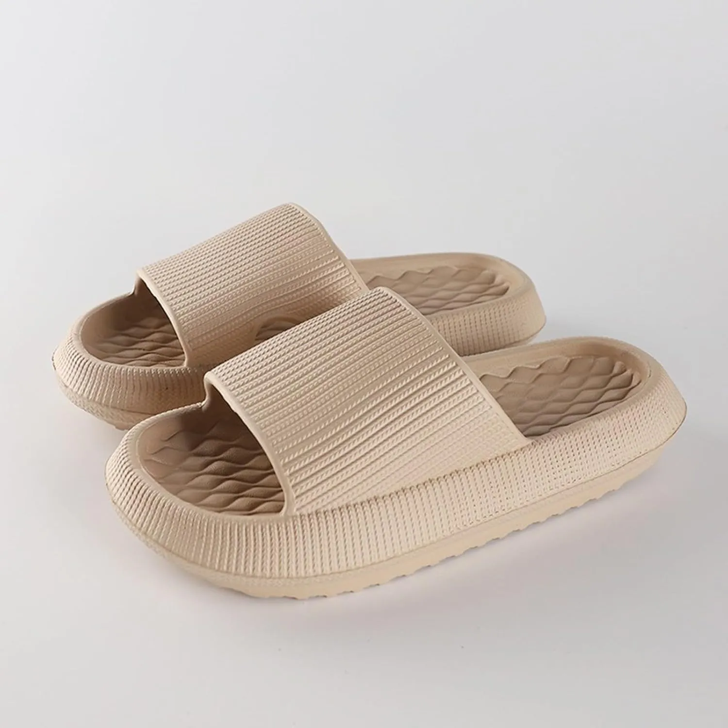 Slipper for Men and Women Indoor Plus Size Slides Bathroom Sandals Womens Slippers with Backs and Rubber Soles