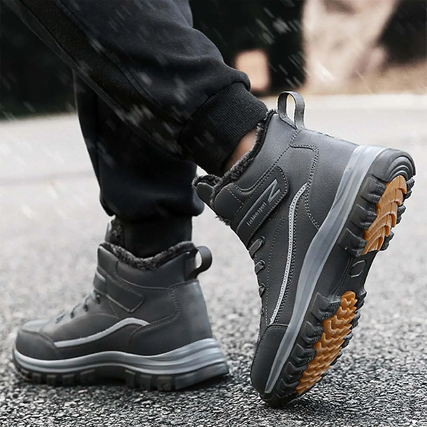 Snow Shoes For Men Cotton Shoes Anti Slip Boots For Women Snow Boots aterproof Womens Winter Hiking Boots