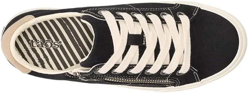 Taos Z Soul Women??s Sneaker - Stylish Platform Sneaker with Removable Footbed, Arch Support, Premium Cushioning, Lace-Up Adjustability, and Easy Access Zipper