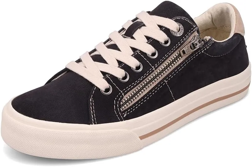Taos Z Soul Women??s Sneaker - Stylish Platform Sneaker with Removable Footbed, Arch Support, Premium Cushioning, Lace-Up Adjustability, and Easy Access Zipper