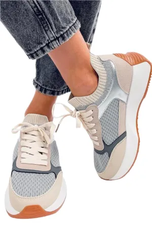 TEEK - Airforce Blue Lifted Sock Laced Sneakers