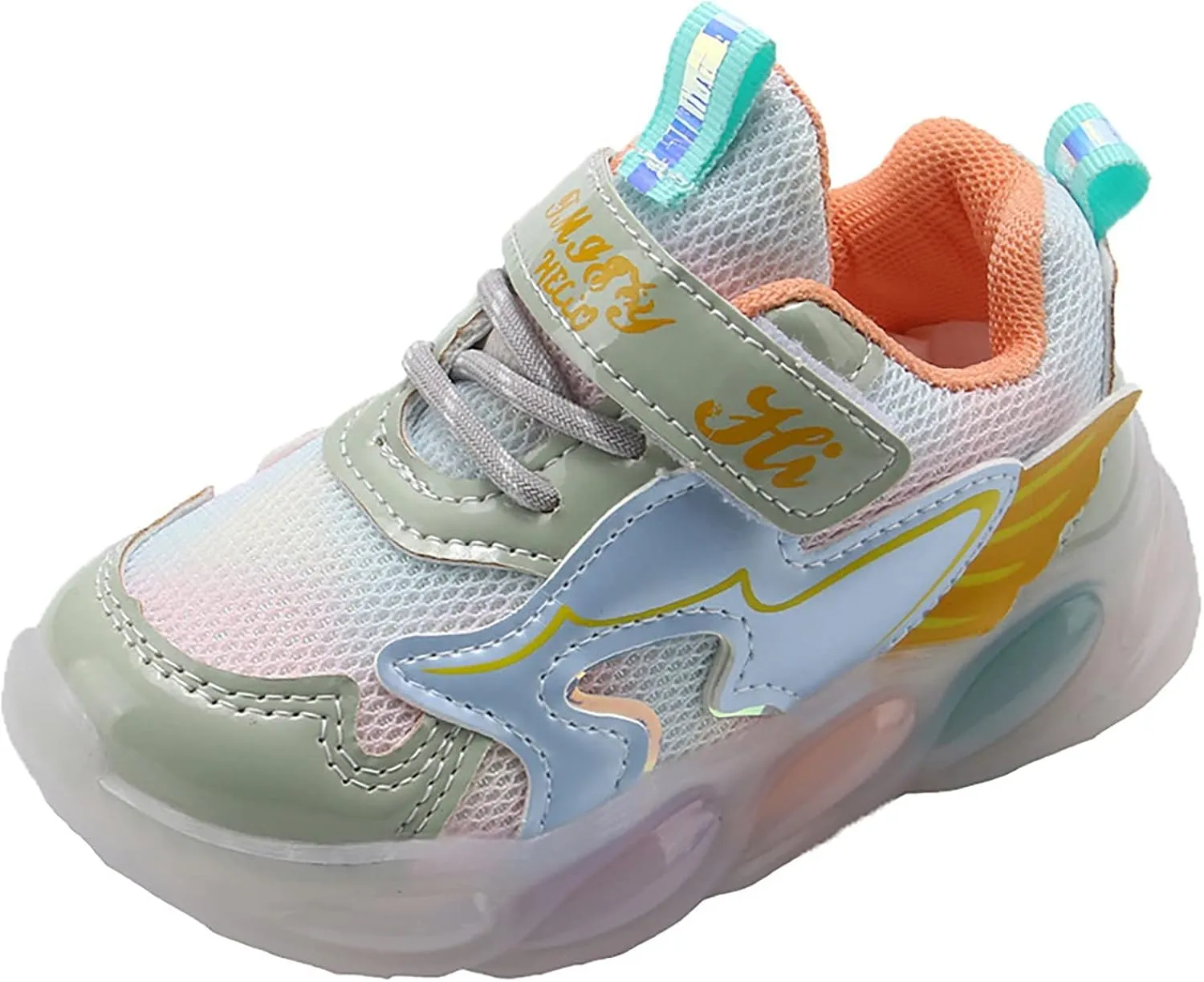 Toddler Light Up Shoes Boys Girls Kids Breathable LED Glowing Luminous Tennis Sneakers for Outdoor Running Sport