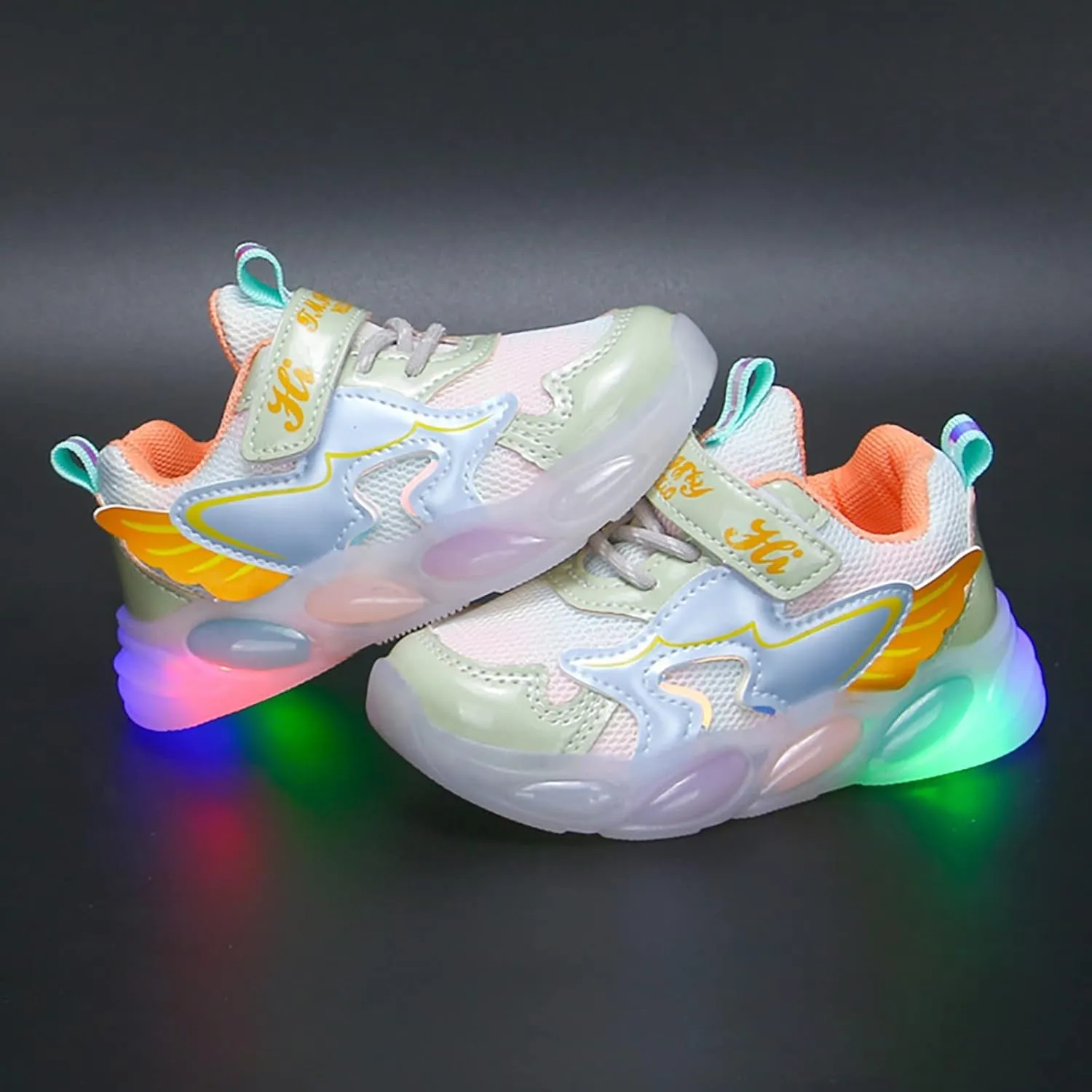 Toddler Light Up Shoes Boys Girls Kids Breathable LED Glowing Luminous Tennis Sneakers for Outdoor Running Sport