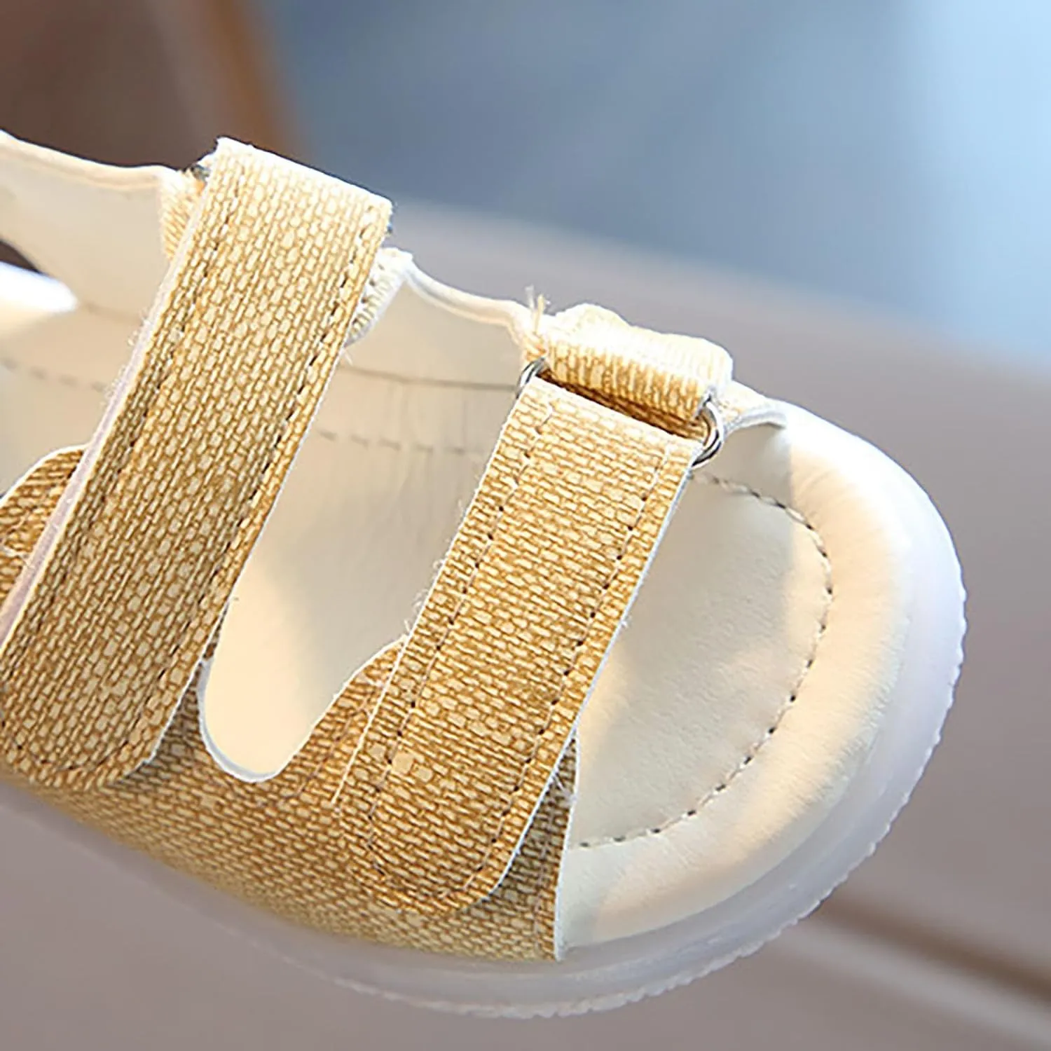 Toddler Luminous Sandals Little Girls Boys Light Up Summer Outdoor Sport Play Shoes Open Toe Lightweight Non Slip