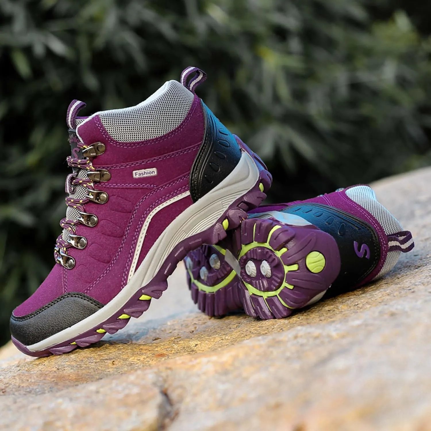Winter Universal Plus Size Hiking Shoes with Plush Insulation, Outdoor Cotton Shoes, Hiking Shoes, Travel Shoes, Lightweight Walking Boots
