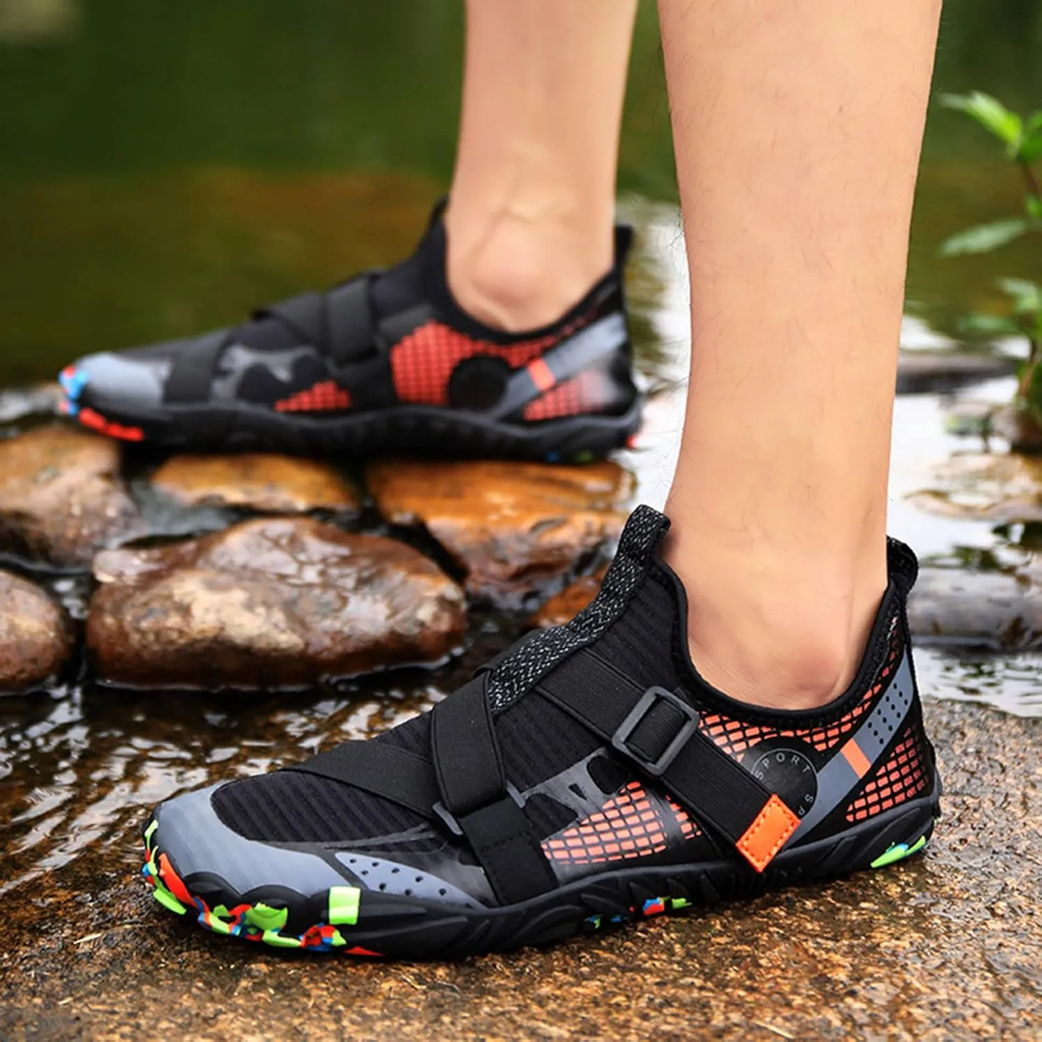Women Men's Water Shoes Quick Drying Sports Aqu Shoes Hiking Swimming River Tracing Shoes Barefoot Sneaker