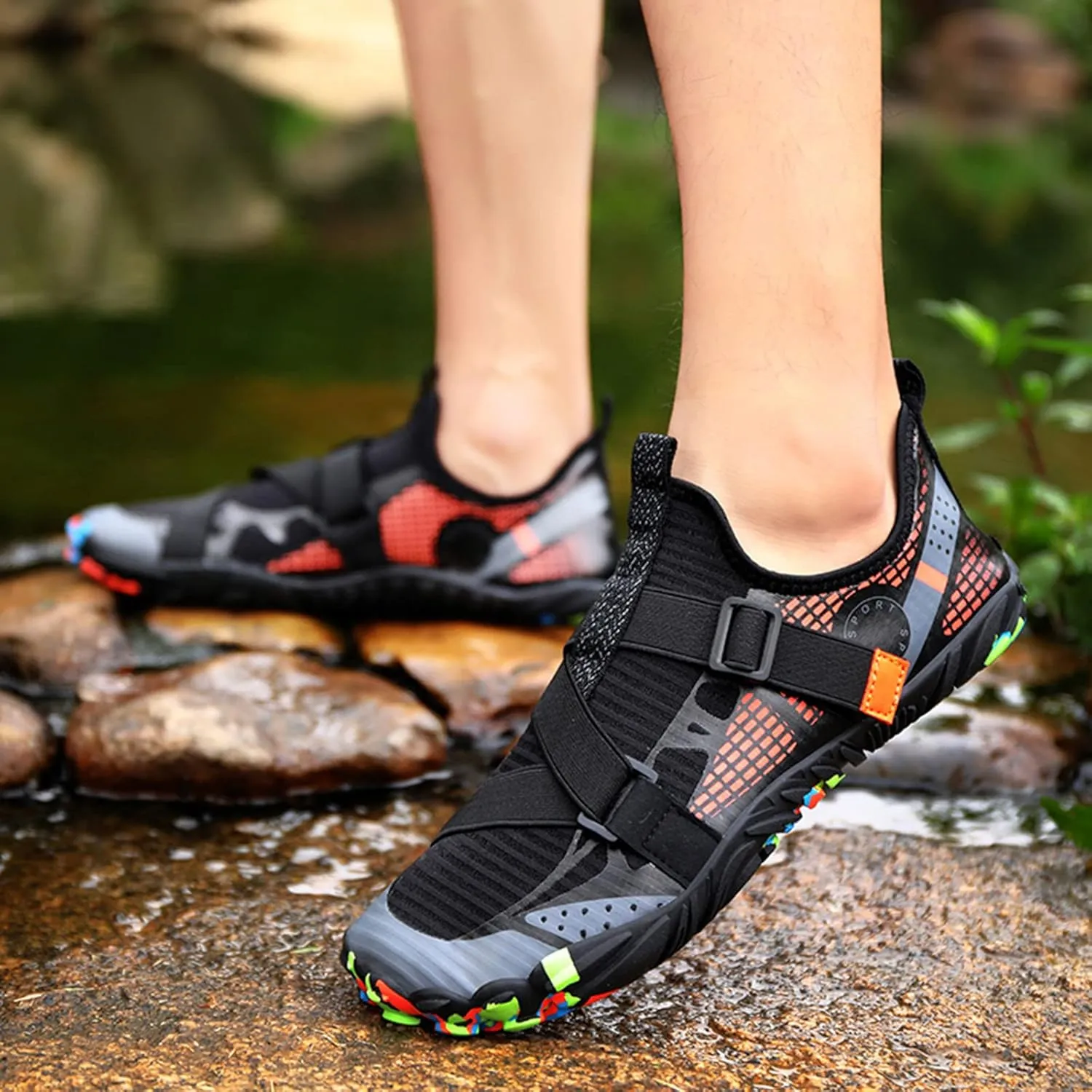Women Men's Water Shoes Quick Drying Sports Aqu Shoes Hiking Swimming River Tracing Shoes Barefoot Sneaker