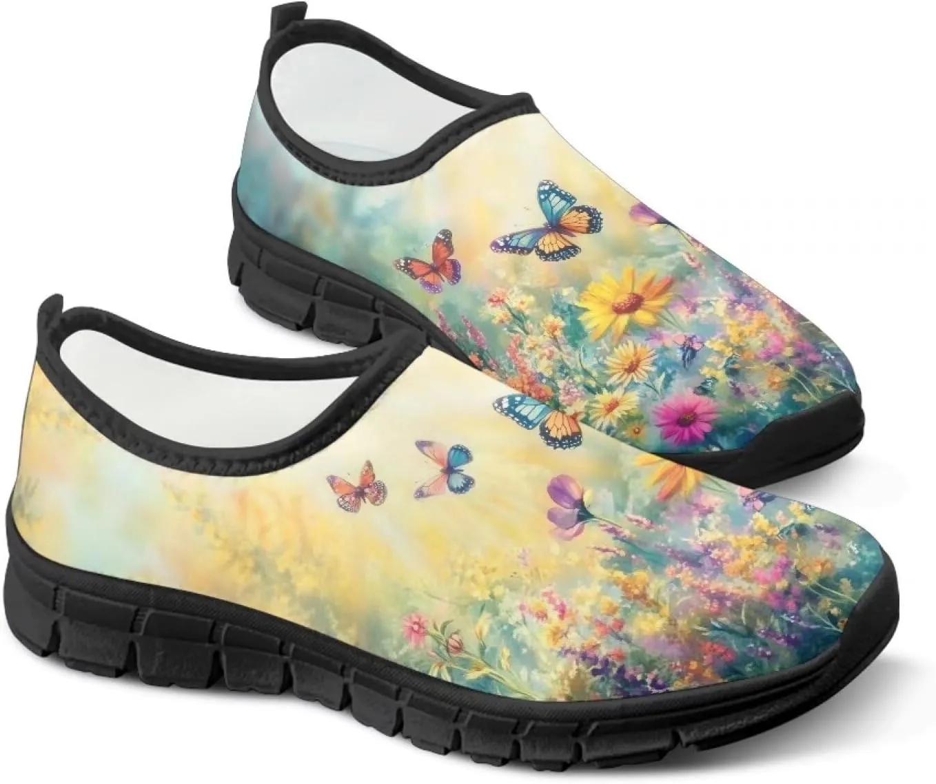 Women Walking Sneakers Fashion Ladies Slip On Shoes Travel Shoes