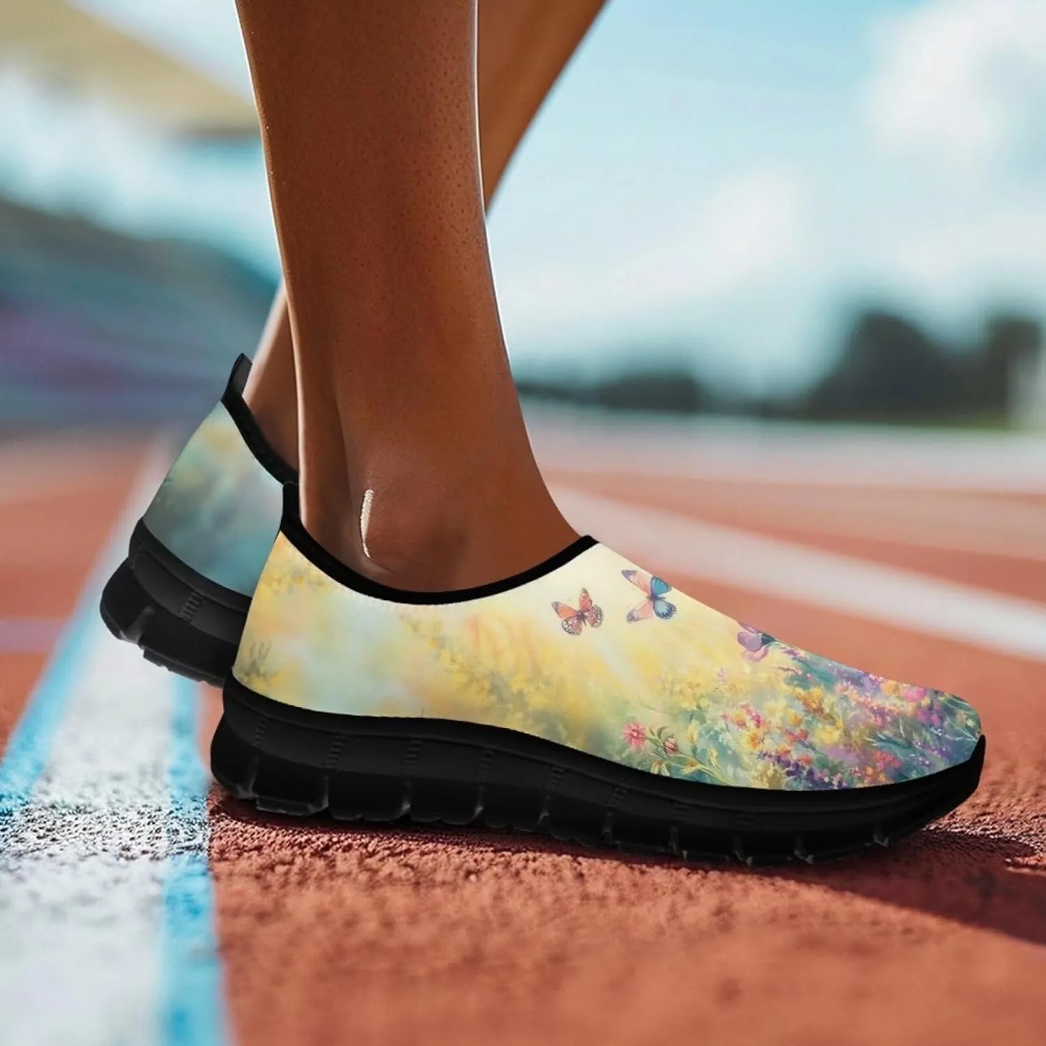 Women Walking Sneakers Fashion Ladies Slip On Shoes Travel Shoes