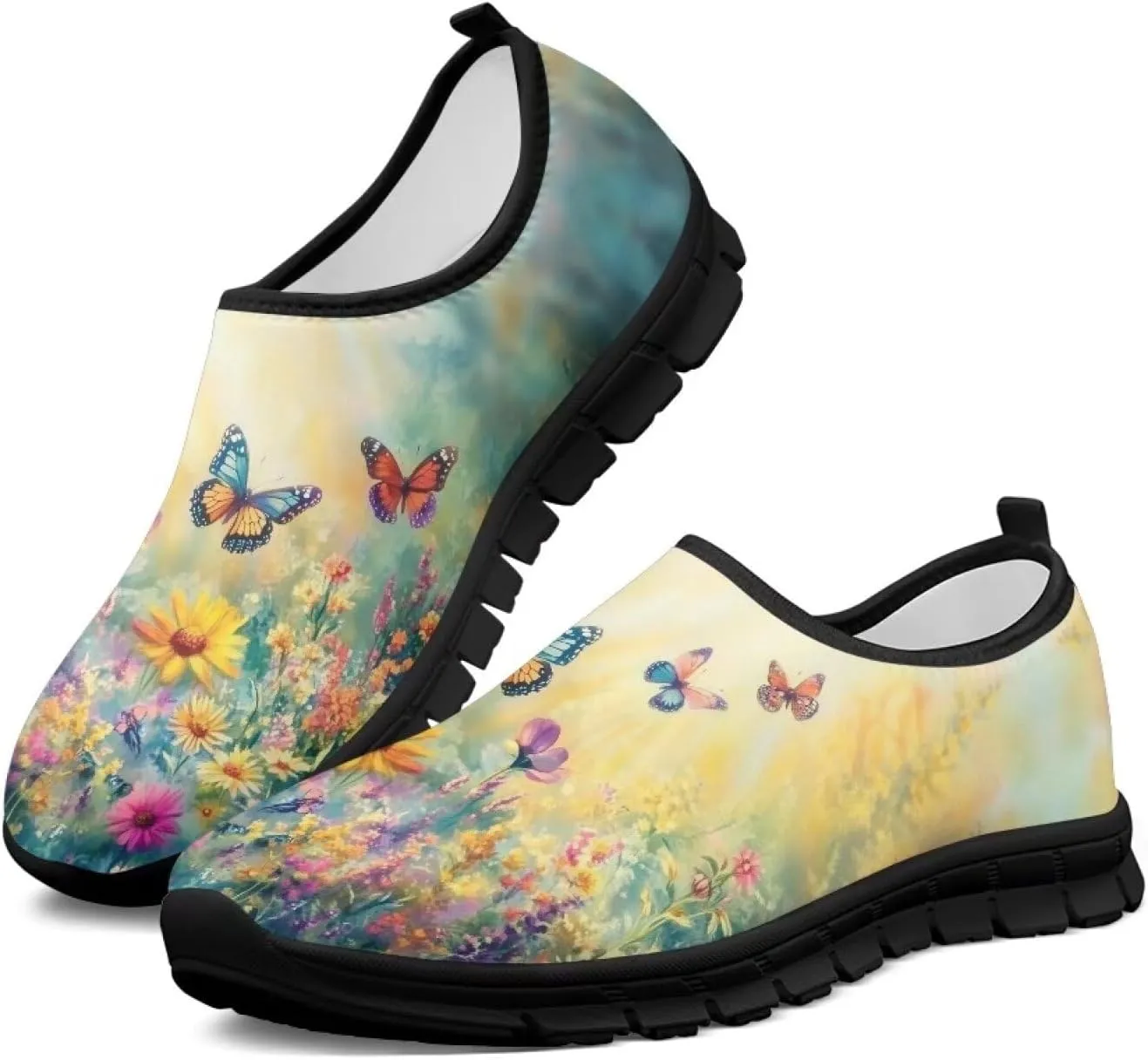 Women Walking Sneakers Fashion Ladies Slip On Shoes Travel Shoes