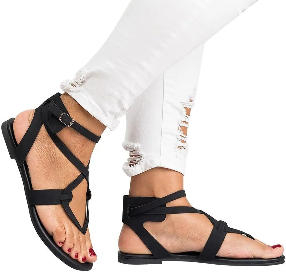 Womens Adjustable Buckle Sandals Arch Support Lightweight Cushion Slides Summer Beach Walking Shoes Orthopedic Comfort Casual Footwear Orthopedic Shoes for Women