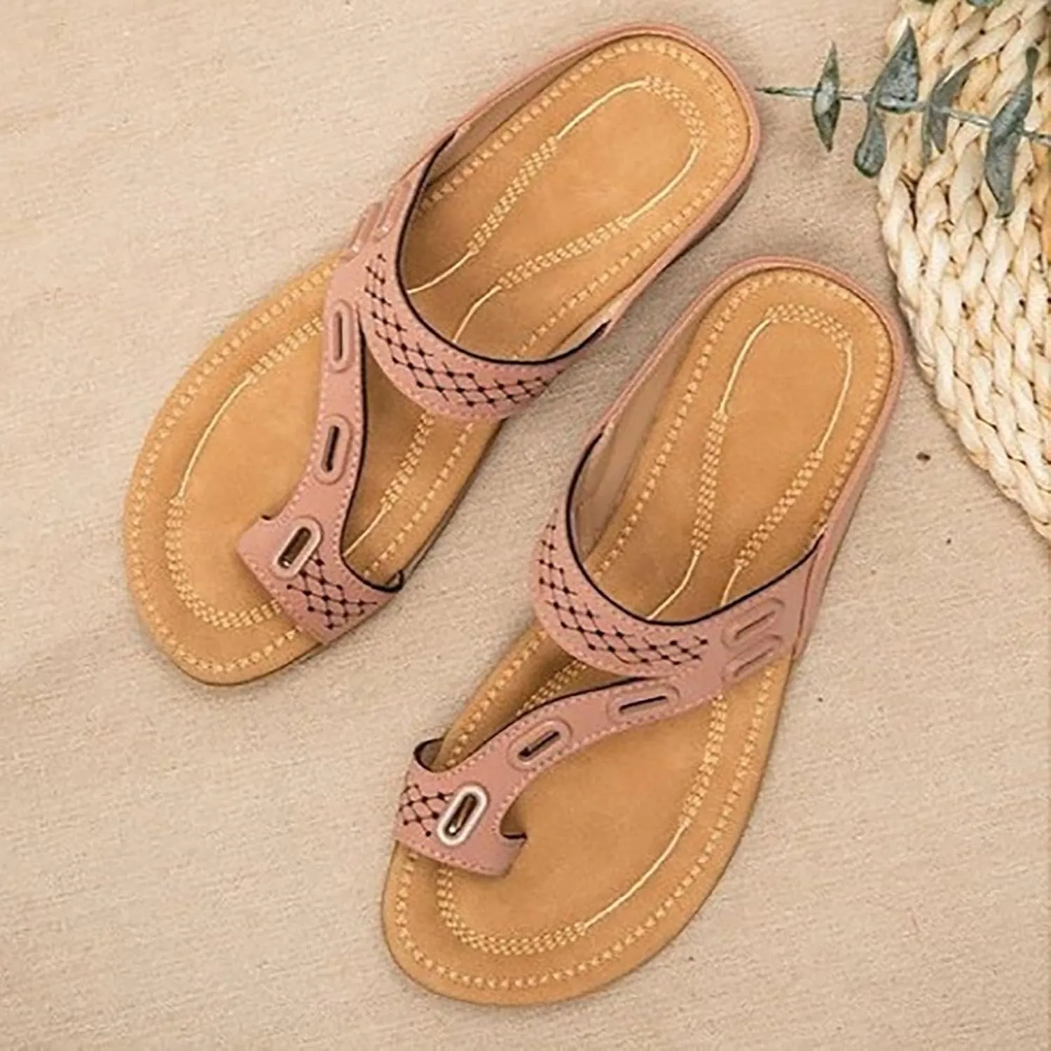 Womens Adjustable Orthotic Sandals with Arch Support Lightweight Cushioned Outdoor Hiking Sport Sandals for Plantar Fasciitis Summer Beach