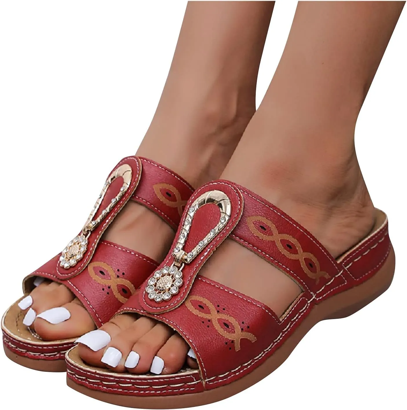 Womens Orthotic Flip Flops Ladies Athletic Thick Cushion Recovery Thong Sandals Slip On Memory Foam Walking Plantar Fasciitis