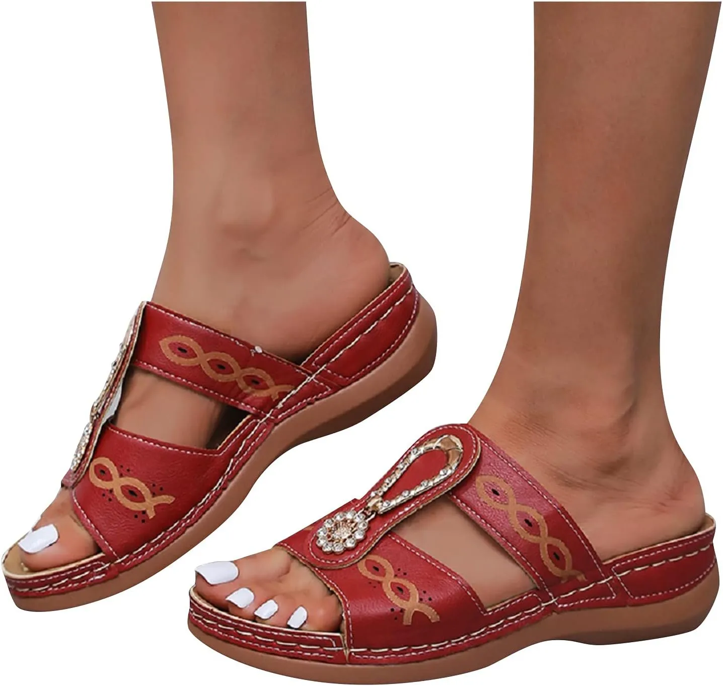 Womens Orthotic Flip Flops Ladies Athletic Thick Cushion Recovery Thong Sandals Slip On Memory Foam Walking Plantar Fasciitis