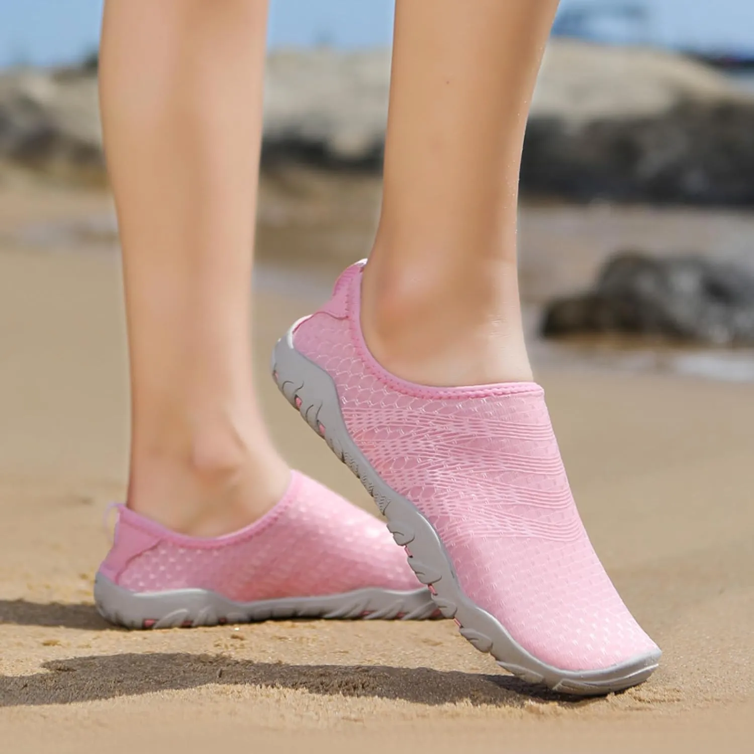 Women's Quick Drying Wading Shoes Solid Slip On Water Shoes Comfortable Non Slip Outdoor River Tracing Shoe