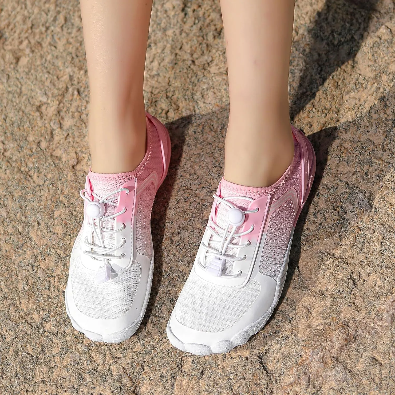 Womens Walking Shoes Slip on Dressy Knitted Non Slip Arch Support Running Shoes Breathable Mesh Sports Workout Tennis Shoes Fashion Lace Up Sneakers